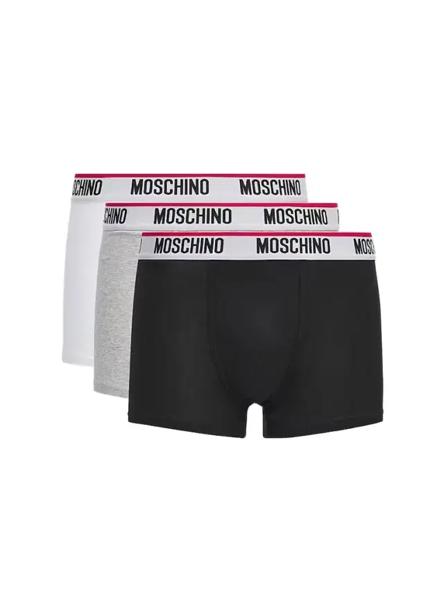 Men's Essential Logo Stretch-Jersey Trunk Brief 3-Pack - Multi Black