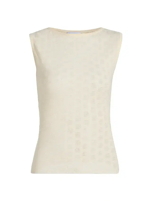 Tanya Taylor Women's Charlisa Cotton-Blend Knit Top - Cream