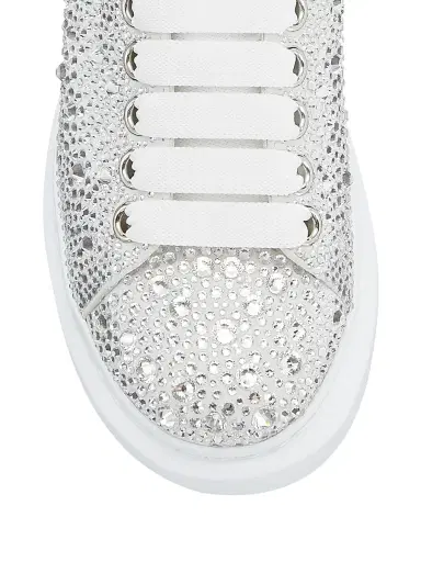 Alexander McQueen Women's Crystal Overiszed Glitter Embellished Chunky Sneakers | Thumbnail 4 Alexander McQueen Women's Crystal Overiszed Glitter Embellished Chunky Sneakers | Thumbnail 4
