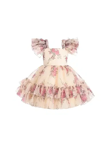 Tulleen Little Girl's & Girl's Rosavine Dress - Cream | Thumbnail 1 Tulleen Little Girl's & Girl's Rosavine Dress - Cream | Thumbnail 1