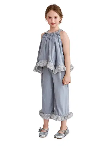 Tulleen Little Girl's & Girl's Calyra Pant Set | Thumbnail 5