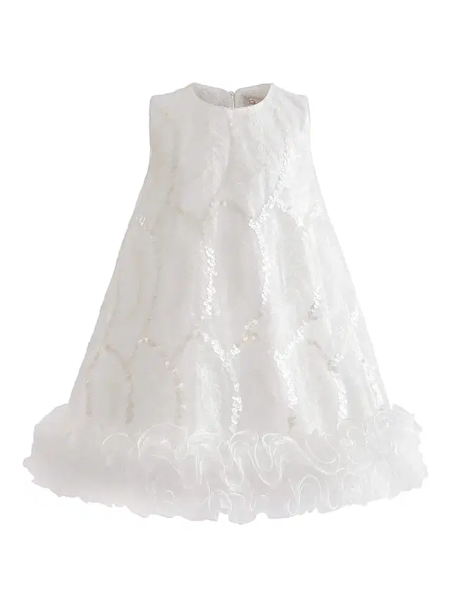 Little Girl's & Girl's Fiora Dress - White