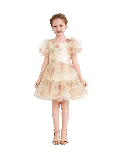 Tulleen Little Girl's & Girl's Elanora Dress - Cream | Thumbnail 3 Tulleen Little Girl's & Girl's Elanora Dress - Cream | Thumbnail 3