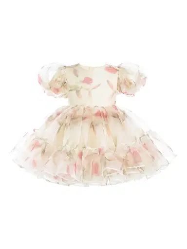 Tulleen Little Girl's & Girl's Elanora Dress - Cream | Thumbnail 1 Tulleen Little Girl's & Girl's Elanora Dress - Cream | Thumbnail 1