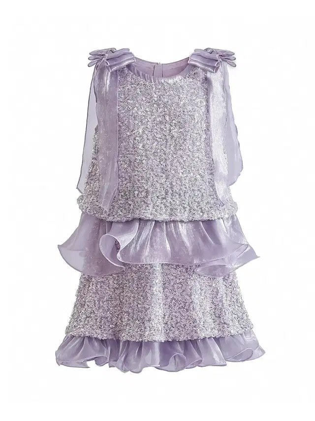 Tulleen Little Girl's & Girl's Althea Skirt Set - Purple