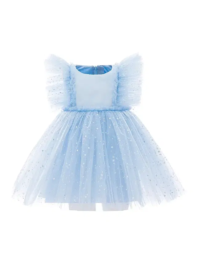 Mimi Tutu Little Girl's & Girl's Glitter Stars Dress - Blue