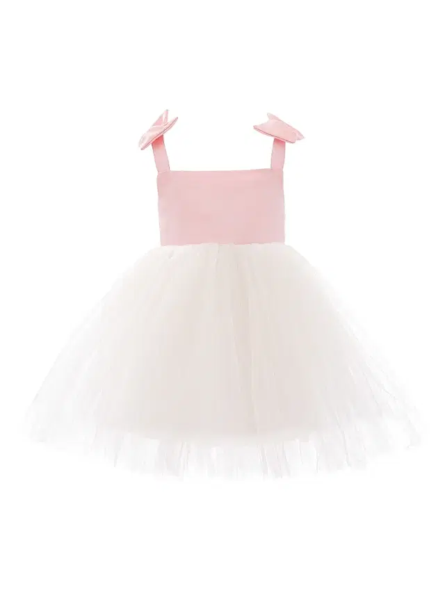 Mimi Tutu Little Girl's & Girl's Dress with Tulle Skirt - Pink
