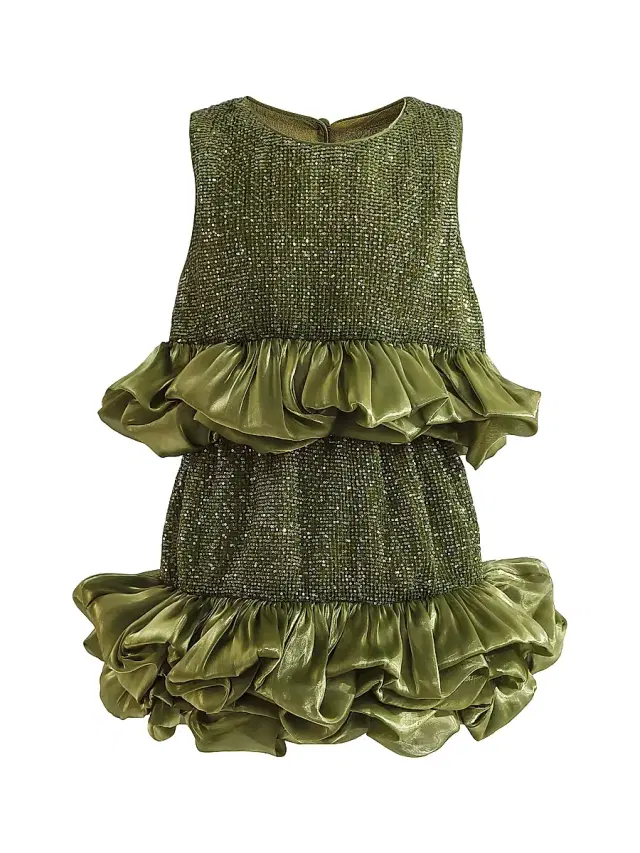 Tulleen Little Girl's & Girl's Evadelle Skirt Set - Green