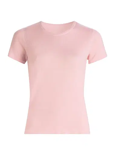 MAJESTIC FILATURES Women's Cashmere Short-Sleeve Tee - Blossom - Size Large | Thumbnail 1