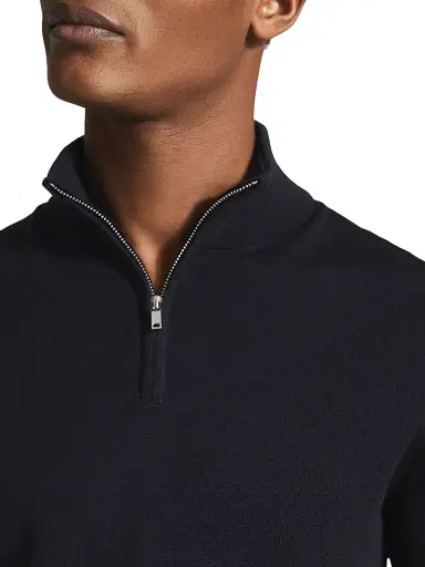 Reiss Men's Blackhall Wool Half-Zip Pullover | Thumbnail 5 Reiss Men's Blackhall Wool Half-Zip Pullover | Thumbnail 5