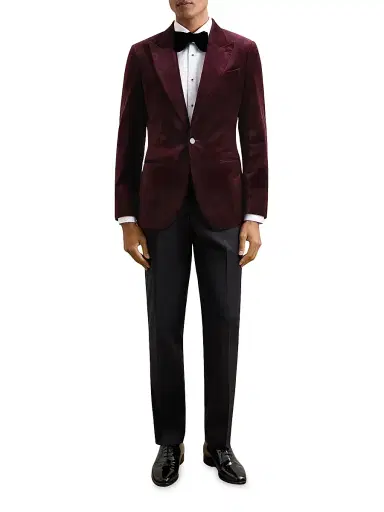 Reiss Men's Apsara Velvet Blazer | Thumbnail 2
