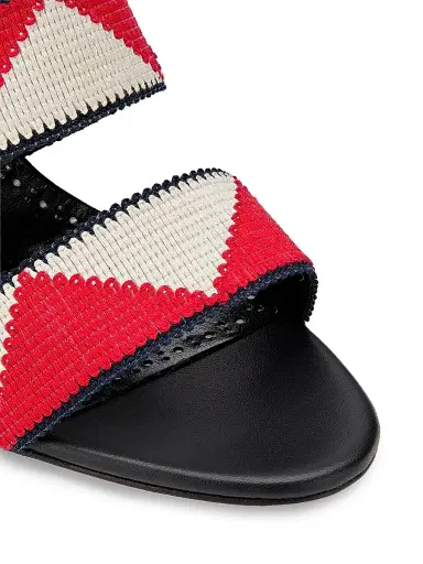 Manolo Blahnik Women's Capro Chevron Sandals | Thumbnail 5