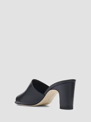 Manolo Blahnik Women's Rapallabar Leather Sandals - Navy - Size 6.5 | Thumbnail 2