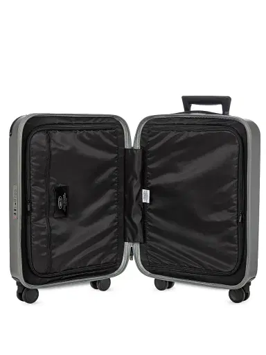 Bric's Men's Amalfi 21" Carry-On Spinner Suitcase - Silver Black | Thumbnail 6 Bric's Men's Amalfi 21" Carry-On Spinner Suitcase - Silver Black | Thumbnail 6