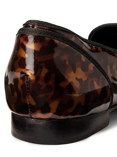 Alexandre Birman Women's Tortoise-Leather Loafers - Nut | Thumbnail 5