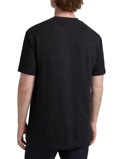 Giorgio Armani Men's Geo Pattern Jersey T-Shirt | Thumbnail 5 Giorgio Armani Men's Geo Pattern Jersey T-Shirt | Thumbnail 5