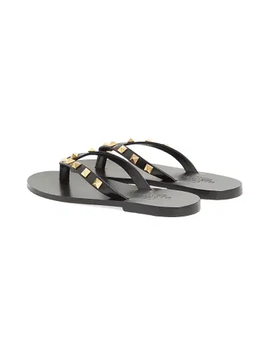 Valentino Garavani Women's Rockstud Calfskin 05MM Thong Sandals - Black - Size 10.5 | Thumbnail 3 Valentino Garavani Women's Rockstud Calfskin 05MM Thong Sandals - Black - Size 10.5 | Thumbnail 3