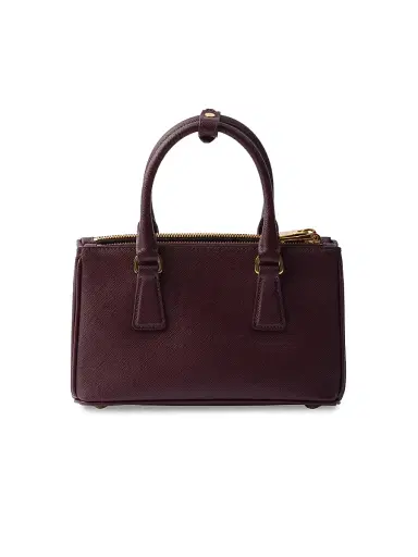 Prada Women's Galleria Saffiano Leather Mini Top Handle Bag - Dark Red | Thumbnail 3 Prada Women's Galleria Saffiano Leather Mini Top Handle Bag - Dark Red | Thumbnail 3