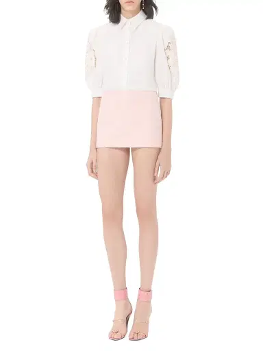 Valentino Garavani Women's Cotton Popeline Shirt - White - Size 10 | Thumbnail 2