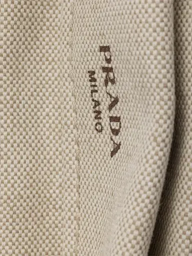 Prada Women's Route Canvas and Leather Tote Bag - Beige Khaki | Thumbnail 5 Prada Women's Route Canvas and Leather Tote Bag - Beige Khaki | Thumbnail 5