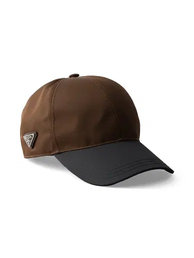 Prada Men's Two-Tone Re-Nylon Baseball Cap - Brown | Thumbnail 1