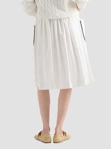 Prada Women's Slubbed Toile Skirt | Thumbnail 4 Prada Women's Slubbed Toile Skirt | Thumbnail 4