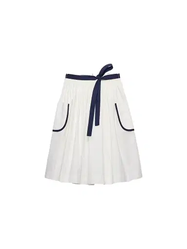 Prada Women's Slubbed Toile Skirt | Thumbnail 1 Prada Women's Slubbed Toile Skirt | Thumbnail 1