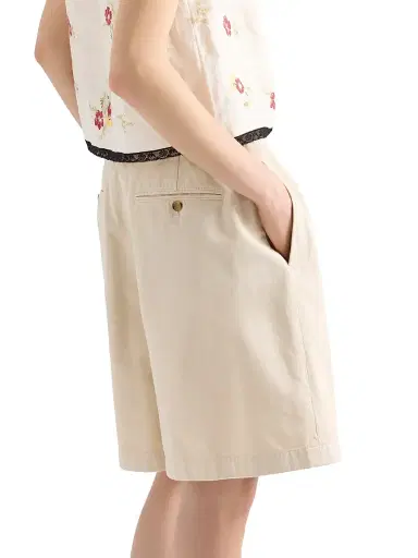 Prada Women's Old Gabardine Bermudas - Khaki - Size 4 | Thumbnail 5 Prada Women's Old Gabardine Bermudas - Khaki - Size 4 | Thumbnail 5