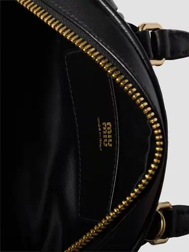 Miu Miu Women's Arcadie Matelassé Nappa Leather Top Handle Bag - Black | Thumbnail 4