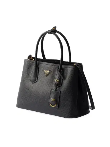 Prada Women's Double Saffiano Leather Top Handle Bag | Thumbnail 2 Prada Women's Double Saffiano Leather Top Handle Bag | Thumbnail 2