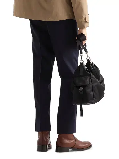 Prada Men's Wool Pants - Blue | Thumbnail 3