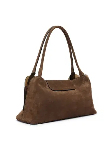 Versace Women's Medium Suede Shoulder Bag | Thumbnail 4 Versace Women's Medium Suede Shoulder Bag | Thumbnail 4