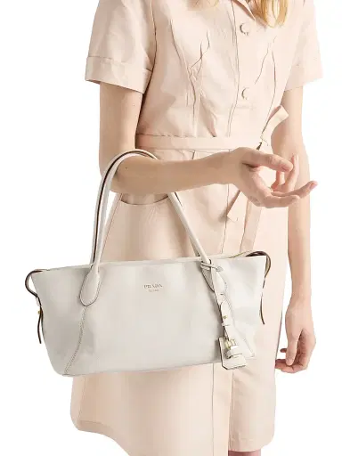 Prada Women's Leather Top Handle Bag | Thumbnail 3 Prada Women's Leather Top Handle Bag | Thumbnail 3