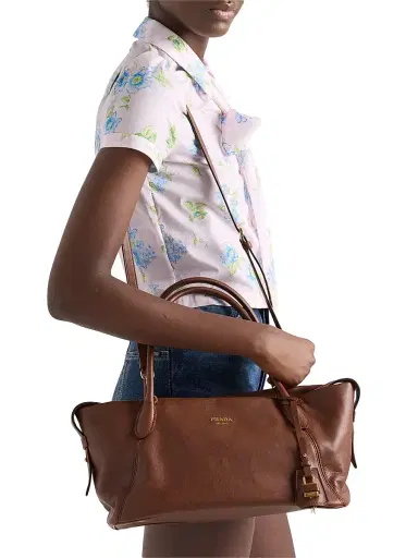 Prada Women's Leather Top Handle Bag | Thumbnail 2