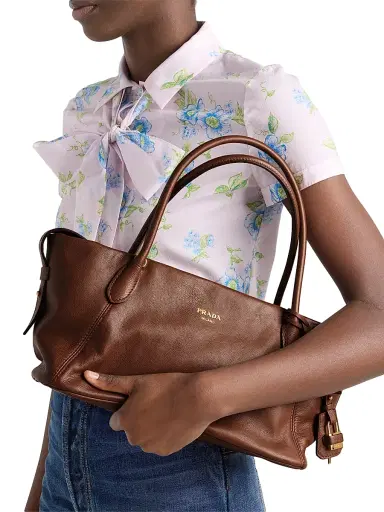 Prada Women's Leather Top Handle Bag | Thumbnail 3