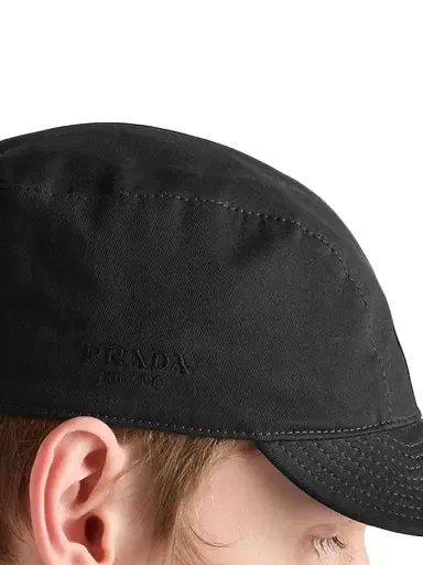 Prada Men's Cotton Baseball Cap - Black - Size XL | Thumbnail 3 Prada Men's Cotton Baseball Cap - Black - Size XL | Thumbnail 3