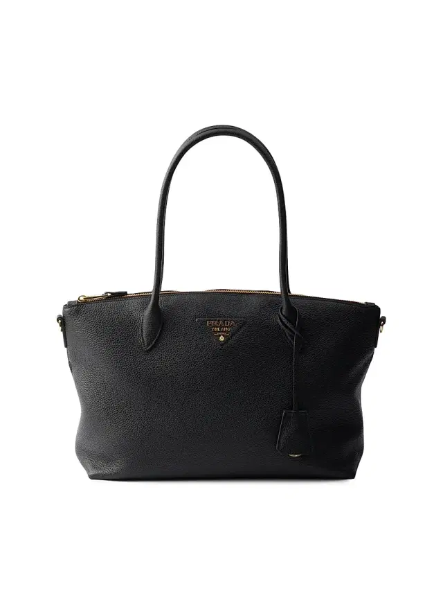 Women's  Leather Tote Bag - Black