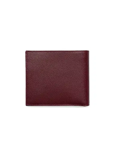 Prada Men's Saffiano Leather Wallet - Dark Red | Thumbnail 2