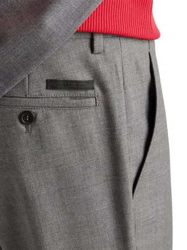 Prada Men's Wool Pants - Grey | Thumbnail 5