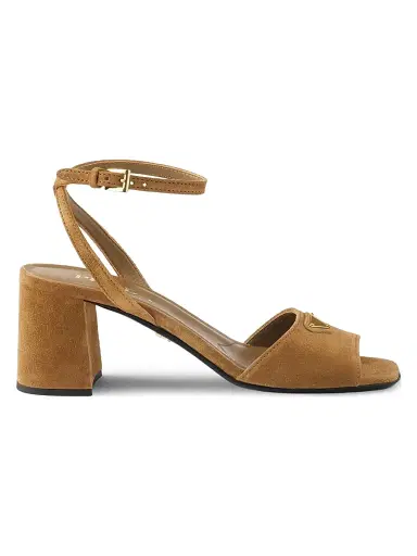 Prada Women's Suede Sandals - Light Brown - Size 11 | Thumbnail 1 Prada Women's Suede Sandals - Light Brown - Size 11 | Thumbnail 1