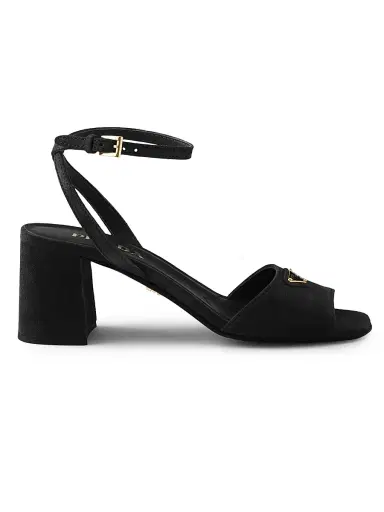 Prada Women's Suede Sandals - Black - Size 11 | Thumbnail 1 Prada Women's Suede Sandals - Black - Size 11 | Thumbnail 1