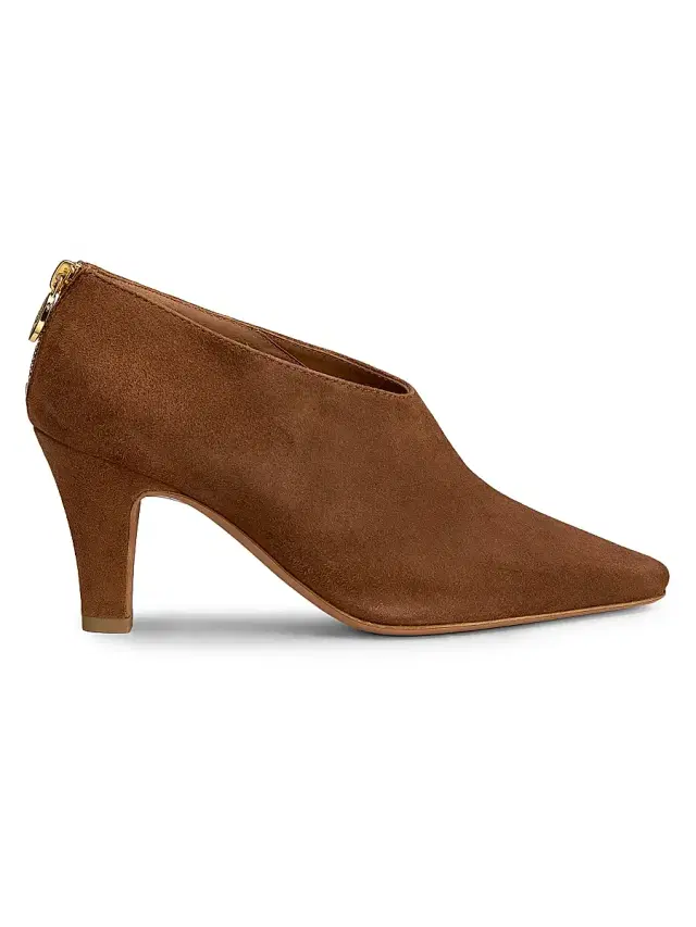Pollini Women's Muse Suede Ankle Booties - Hide