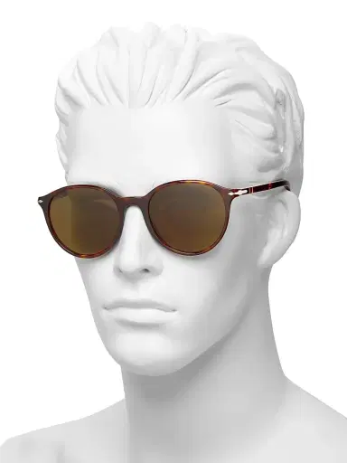 Persol Men's 56MM Round Sunglasses - Havana Brown | Thumbnail 4 Persol Men's 56MM Round Sunglasses - Havana Brown | Thumbnail 4