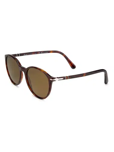 Persol Men's 56MM Round Sunglasses - Havana Brown | Thumbnail 1 Persol Men's 56MM Round Sunglasses - Havana Brown | Thumbnail 1