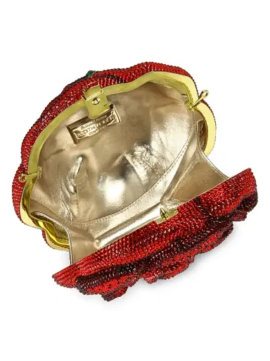 Judith Leiber Couture Women's American Beauty Rose Crystal Clutch - Champagne | Thumbnail 3 Judith Leiber Couture Women's American Beauty Rose Crystal Clutch - Champagne | Thumbnail 3