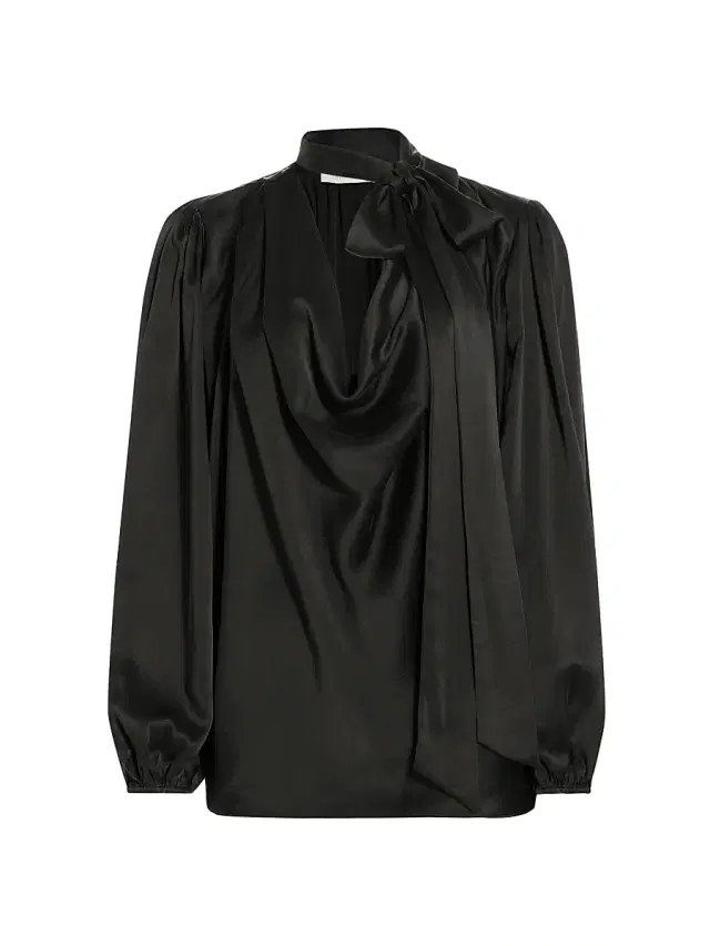 Zimmermann Women's Silk Billow-Sleeve Blouse - Black