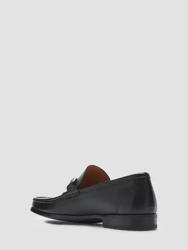 Magnanni Men's Gentry Leather Horsebit Loafers - Black | Thumbnail 4