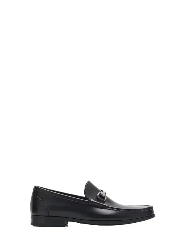 Magnanni Men's Gentry Leather Horsebit Loafers - Black