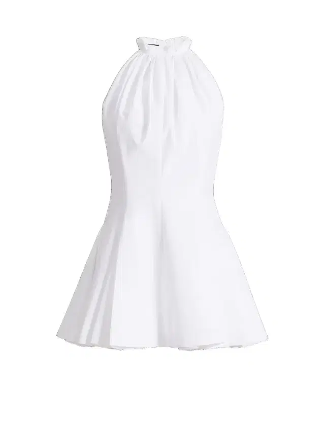 Flared cotton poplin dress