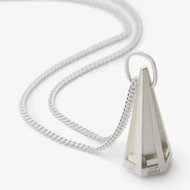 Fendi Thin chain link necklace made of sterling 925 for | Thumbnail 2 Fendi Thin chain link necklace made of sterling 925 for | Thumbnail 2